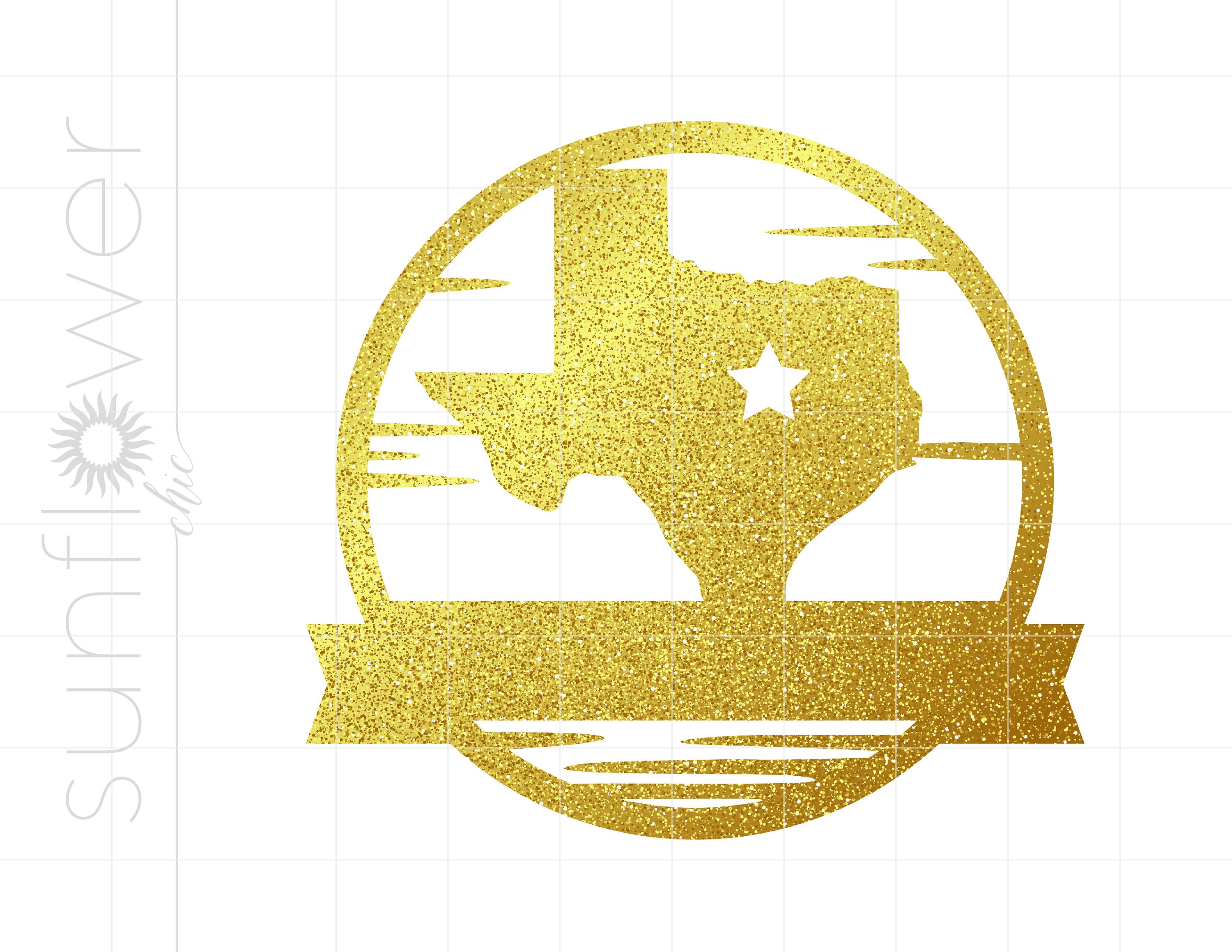Gold Texas Name Plate Print and Cut PNG Download Gold Texas Etsy