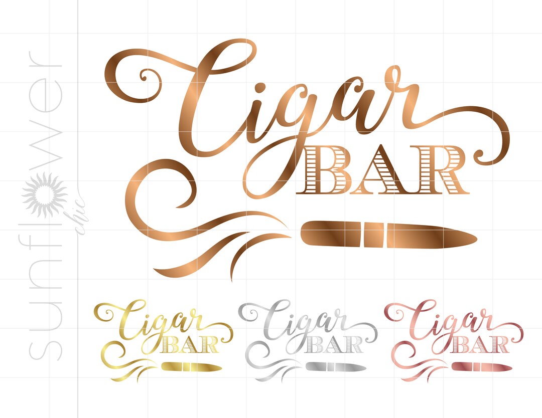 Gold Zigarren Bar Schild Spruch Png Svg Dxf Jpg Pdf Downloads Etsy.de
