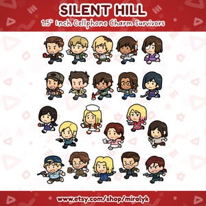 Silent Hill Survivors 1.5" Acrylic Mini Charms - All Mainline Protagonists (and More!)