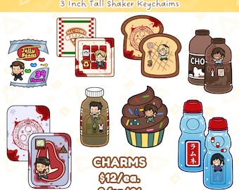 Silent Hill Snacks Acrylic Shaker Charms - All Mainline Protagonists