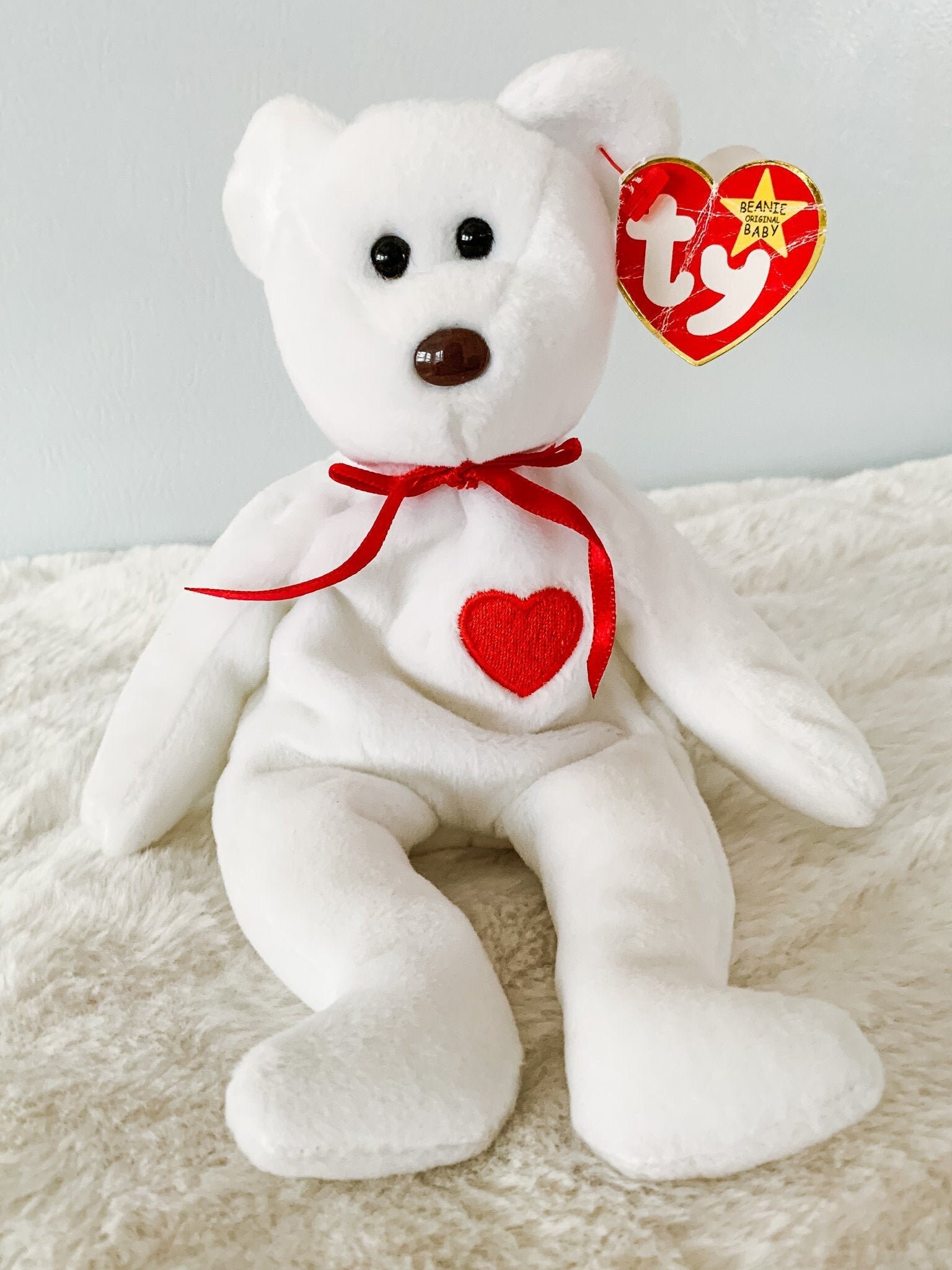 Valentino the Bear Ty Beanie Baby Collector's Edition Etsy