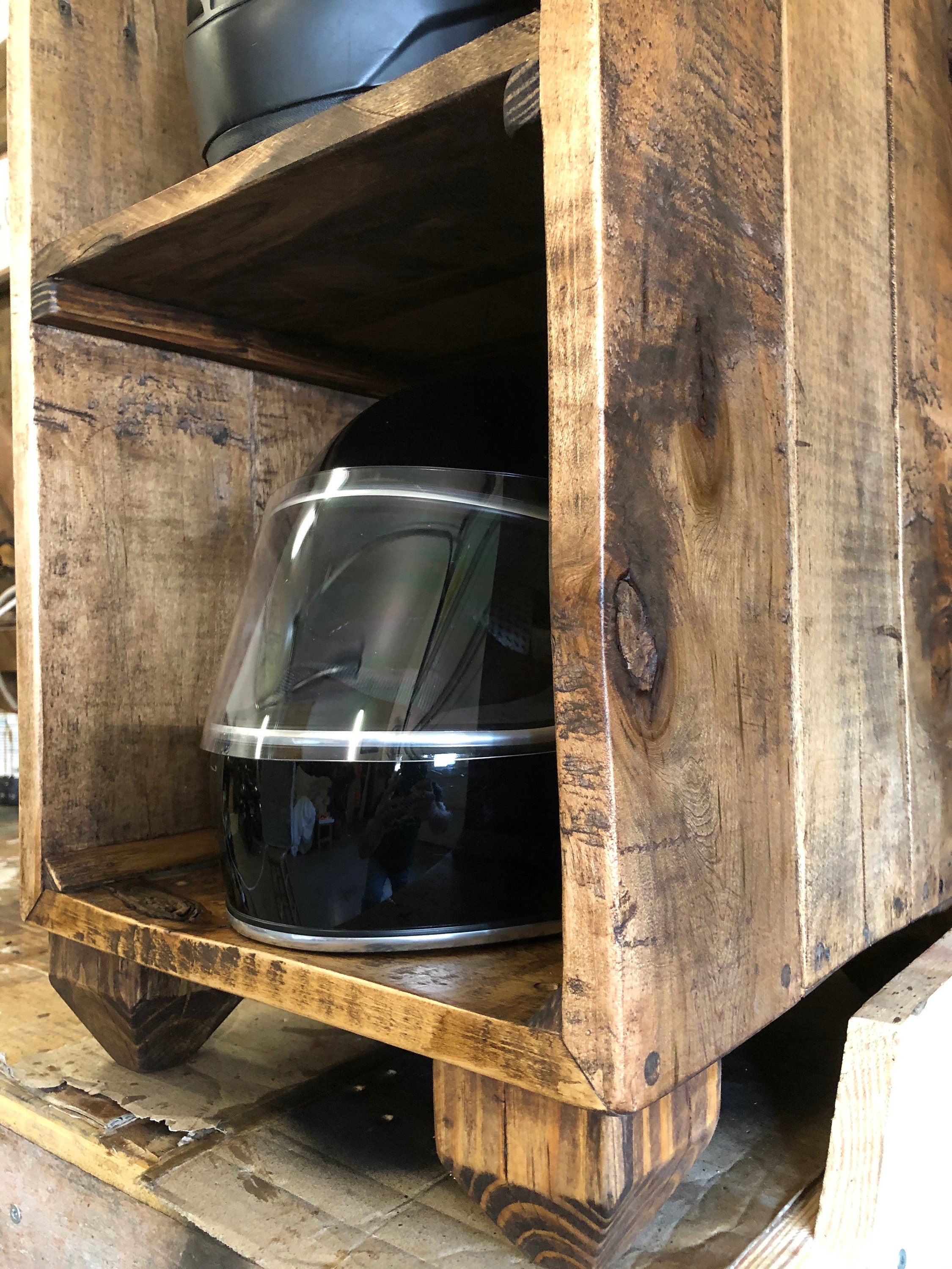 Motorcycle Helmet Storage Motorbike Helmet Etsy