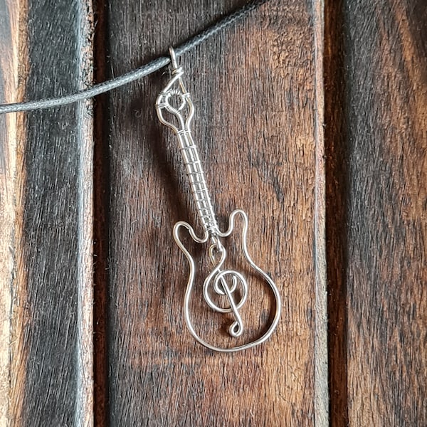 Chain Pendant Guitar Stainless Steel