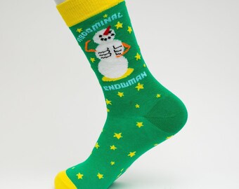 Abdomınal Snowman,Socks,Unisex Socks, Best quality Socks,Gift For Her,Gift For Him,bbf Gifts