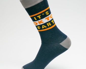 It’s Ok To Fart Sock|Unisex Socks|Best quality Socks|Christmas Gifts|Gifts|Gift For Her|Gift For Him|bbf Gifts|