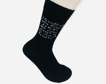 I Googled who Swear Sock,Socks with Funny Sayings Socks,Unisex Socks,Best quality Socks,Gift For Her,Gift For Him,bbf Gifts