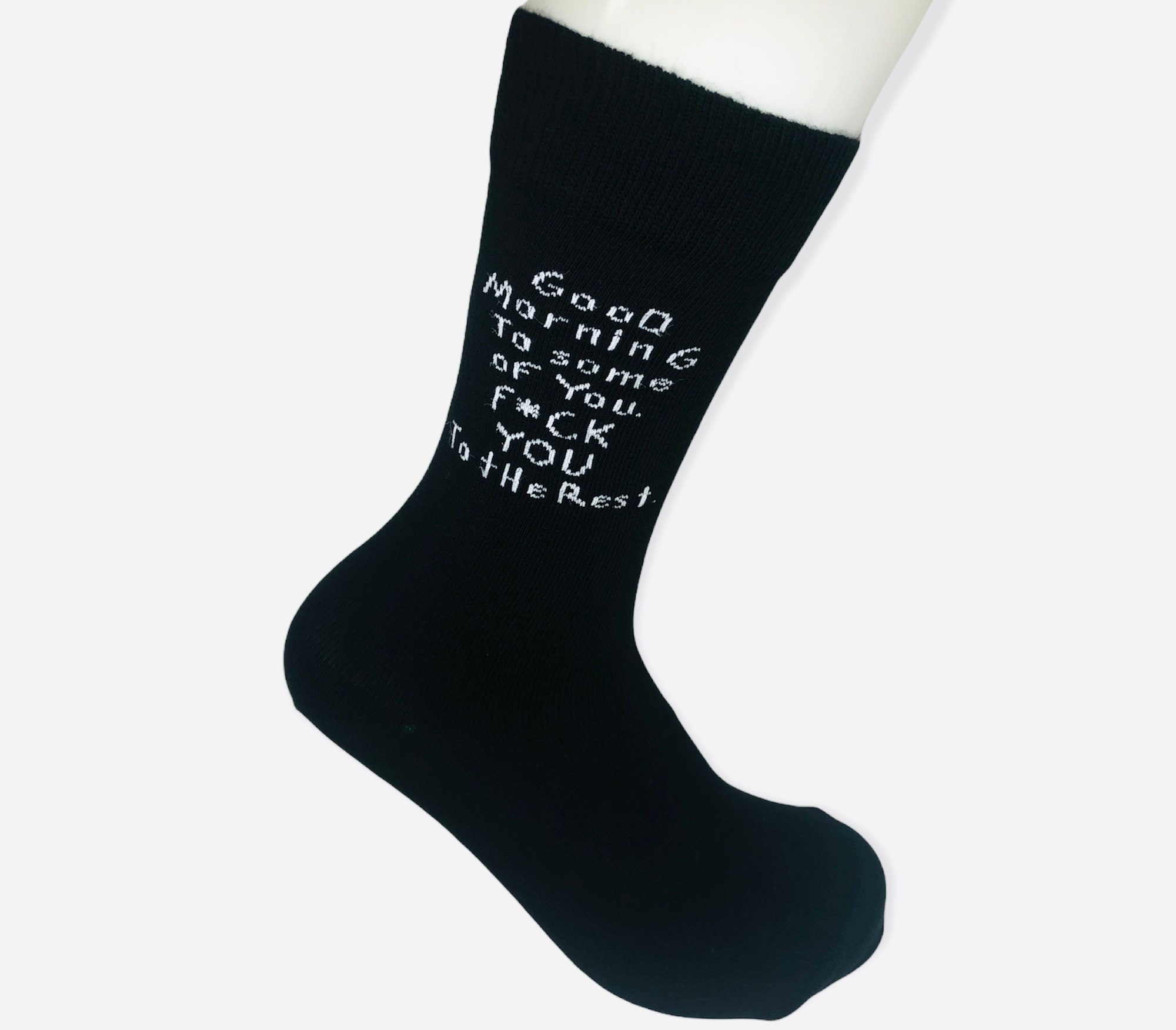 Good Morning socks With Funny Sayings socksunisex Etsy
