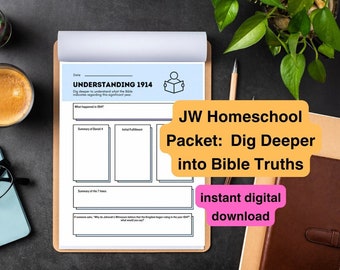 Dig Deeper Into Bible Truths || JW Homeschool Activity for Teens and Kids; Family Worship Project