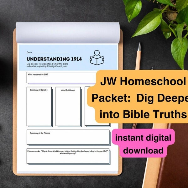 Graaf dieper in Bijbelse waarheden || JW Homeschool-activiteit voor tieners en kinderen; Familieaanbiddingsproject