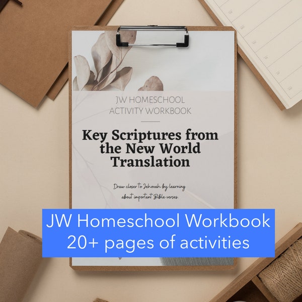 Learn Key Scriptures from the NWT! JW Homeschool Activity for Teens and Kids; Family Worship Project