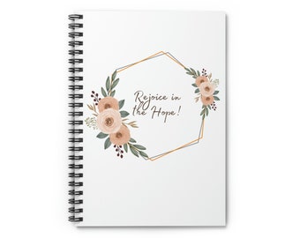 Rejoice in the Hope; JW Spiral Notebook for Pioneer gifts, convention gifts, baptism gifts!