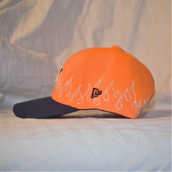 Custom White Flame Houston Astros New 