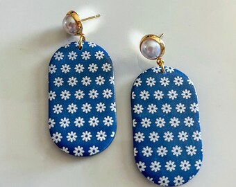 London | Clay Earrings | Spring Earrings | Flower Earrings