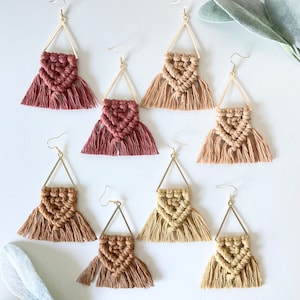 Macrame earrings | macrame | boho | handmade