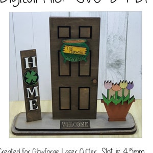 Interchangeable home sign, Seasonal door sign, SVG porch sign, svg home decor, mini home decor, digital laser cut files, housewarming gift,