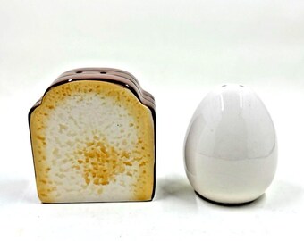 Vintage Egg And Toast Salt And Pepper Shakers