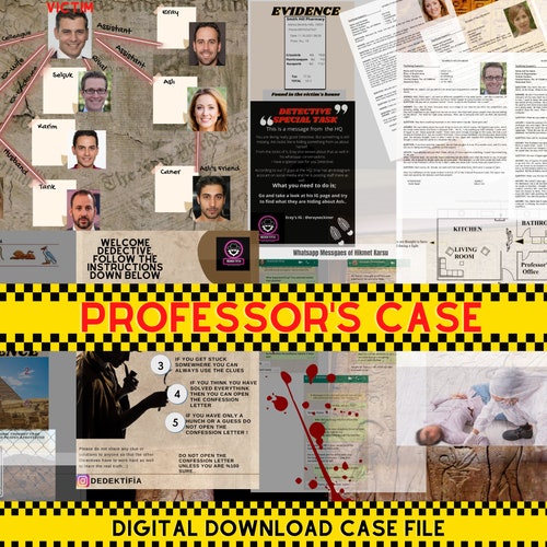 Printable Murder Mystery Gamedigital Caseunsolved Mystery Etsy