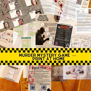 Printable Murder Mystery Game-Digital Case-Unsolved Mystery Case File- True Crime-Serial Killer Case-INSTANT DOWNLOAD --Detective Game-