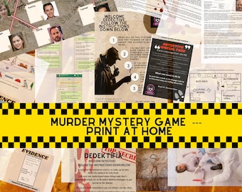 Juego de misterio de asesinato imprimible-Caso digital-Archivo de caso de misterio sin resolver- Caso de crimen verdadero-Asesino en serie-DESCARGA INSTANTÁNEA --Juego de detectives-