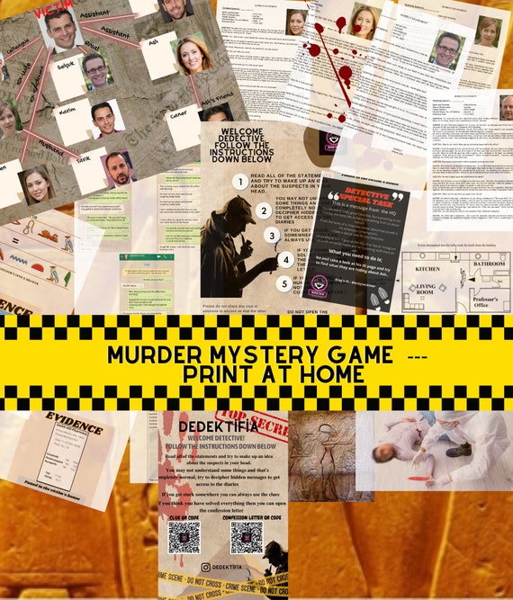 Printable Murder Mystery Game-digital Case-unsolved Mystery 