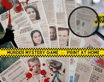 Stampabile Murder Mystery Game, File Cold Case irrisolti, Cold Case Murder File, Download digitale, Gioco detective, True Crime, Cold Case