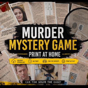 Printable Murder Mystery Game, Unsolved Cold Case Files, Cold Case Murder File, Digital Download, Detective Game,True Crime, Cold Case