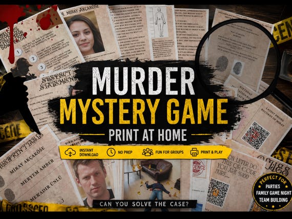 Printable Murder Mystery Game, Unsolved Cold Case Files, Cold Case Murder File, Digital Download, Detective Game,True Crime, Cold Case