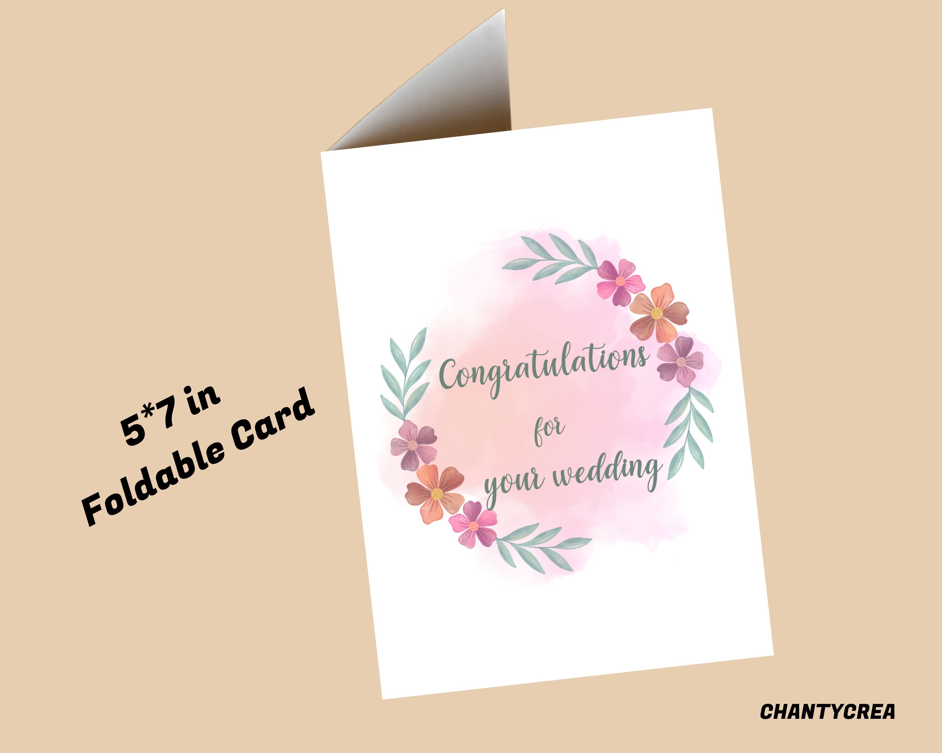 Printable Wedding Congratulations Card Wedding Congrats Card Congratulations for Your Wedding ...