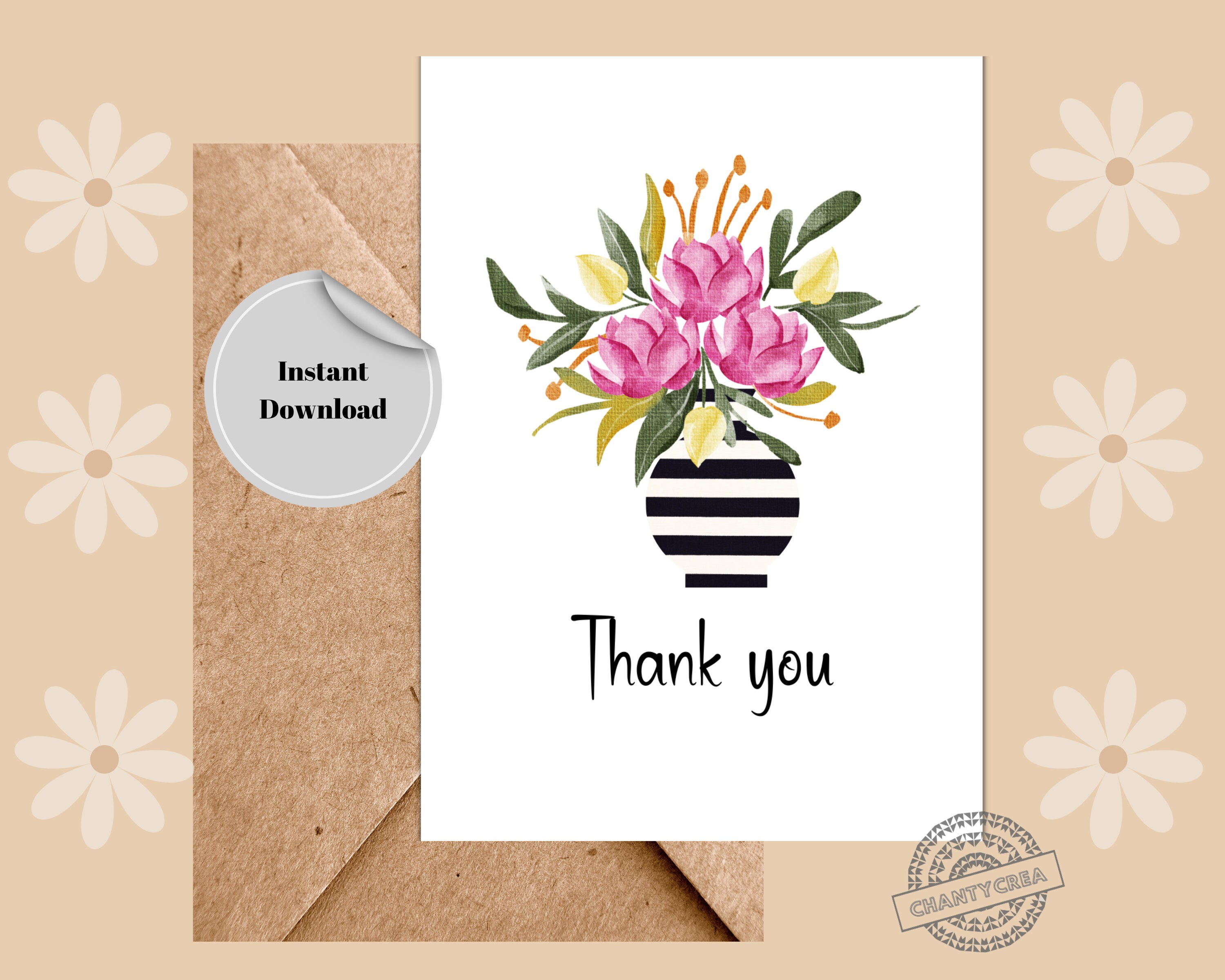 Thank You Printable Card | Gratitude Card | Appreciation Card |thank ...