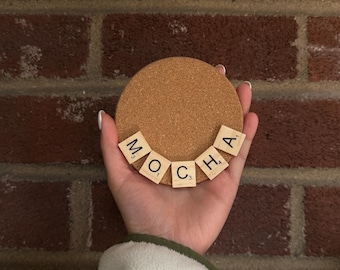 Personalized Hamster Cork Mat (Scrabble Style Name)
