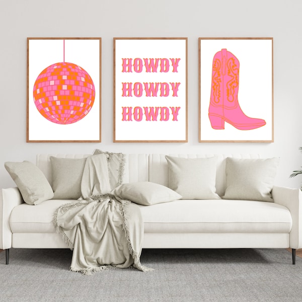 Orange Wall Art Etsy