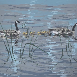 Enrica Marshall Vintage Bird Art. &quot;Newly Hatched&quot; unframed 6&quot;x 5 1/2&quot; serigraph, limited edition Less than 18, 50% off the original price.