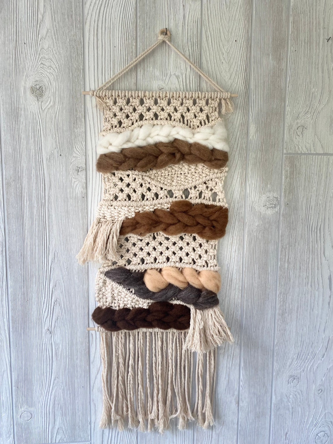 Macrame Weaving Macraweave Wall Art Hanging Multi Color Etsy