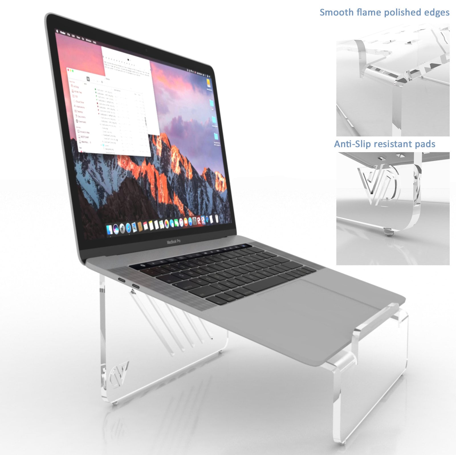 Clear Acrylic Laptop Stand Portable & Ergonomic Laptop Stand Etsy