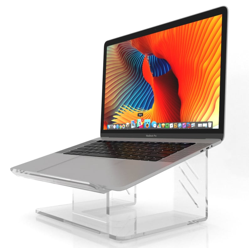 Vray Designs Acrylic Laptop Stand, Ergonomic Laptop Stand, Portable