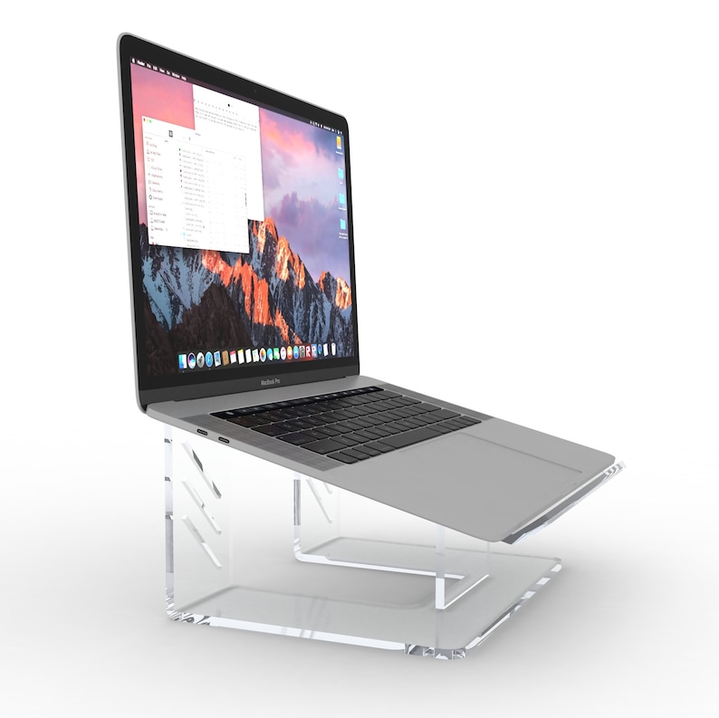 Vray Designs Acrylic Laptop Stand, Ergonomic Laptop Stand, Portable
