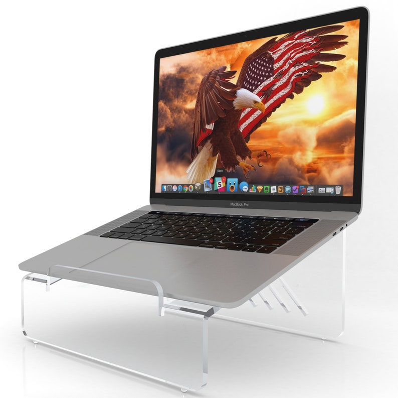 Clear Acrylic Laptop Stand Portable & Ergonomic Laptop Stand Etsy