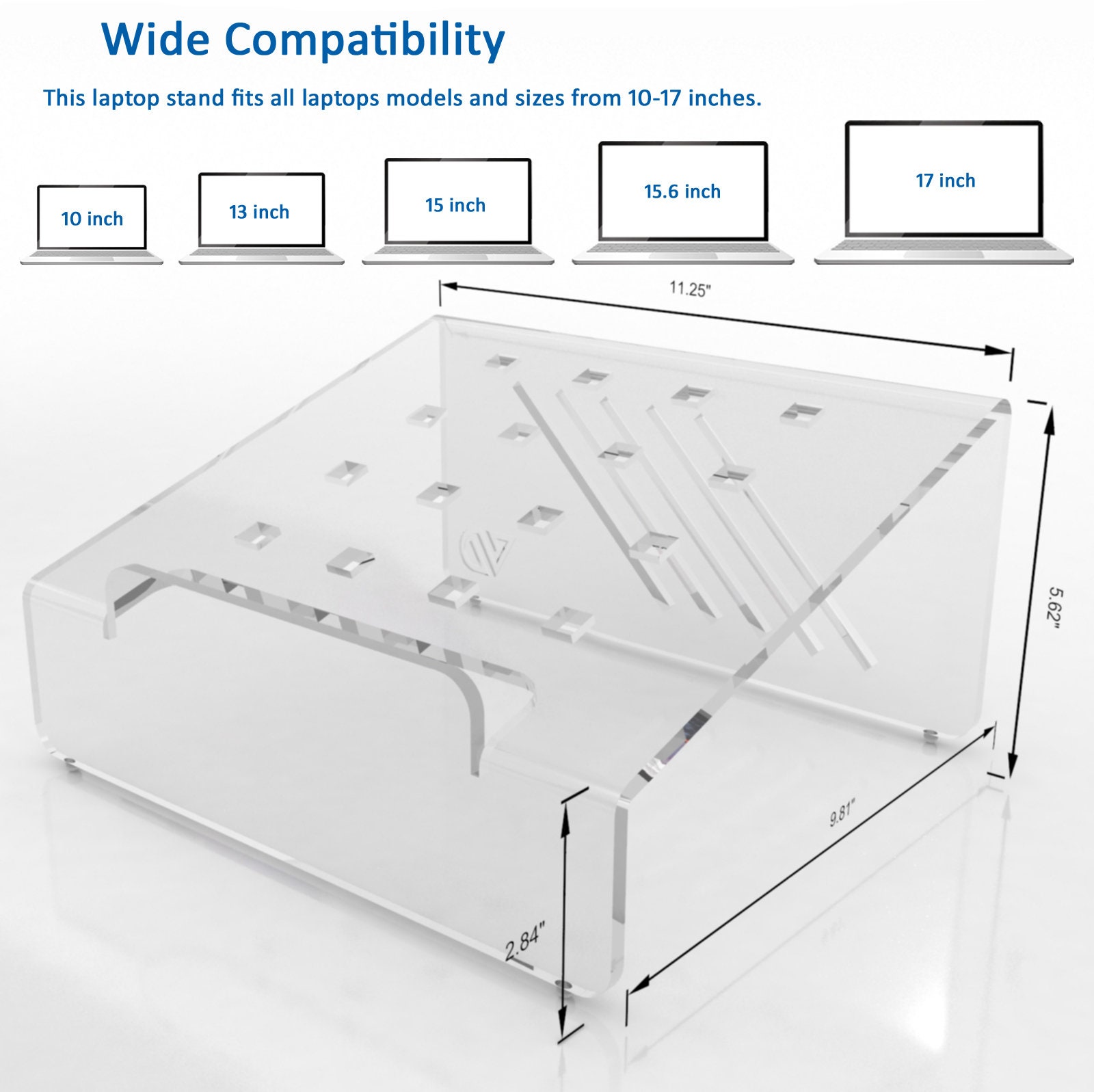 Clear Acrylic Laptop Stand Portable & Ergonomic Laptop Stand Etsy