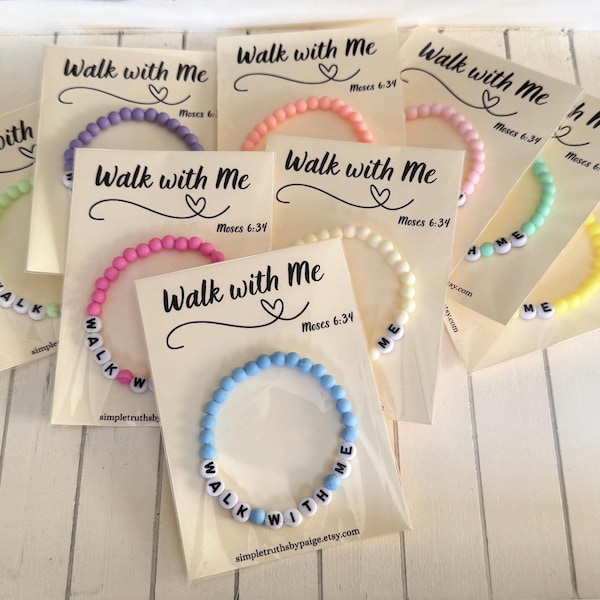 Walk with Me - Bracelet - LDS 2026 Theme - Moses 6:34