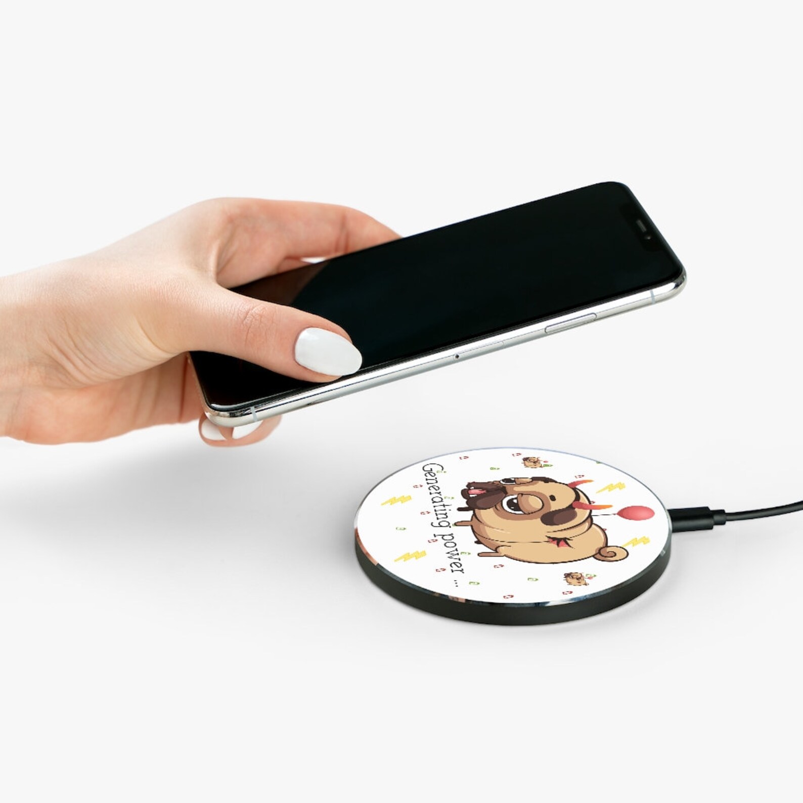 Wireless charger Qi Wireless charging Pug lover gifts Etsy