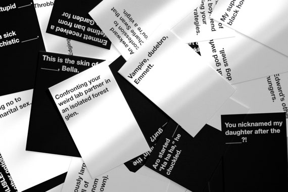 Twilight Party Game | Twihards Against Humanity | Printable Card Game &  Online/mobile Game | 570 Cards! | INSTANT DOWNLOAD - Etsy