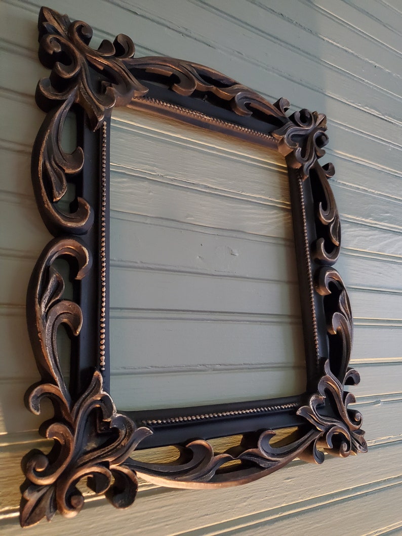 Hand Painted Ornate 8X10 Picture Frame. 12X14 Inches Around Etsy
