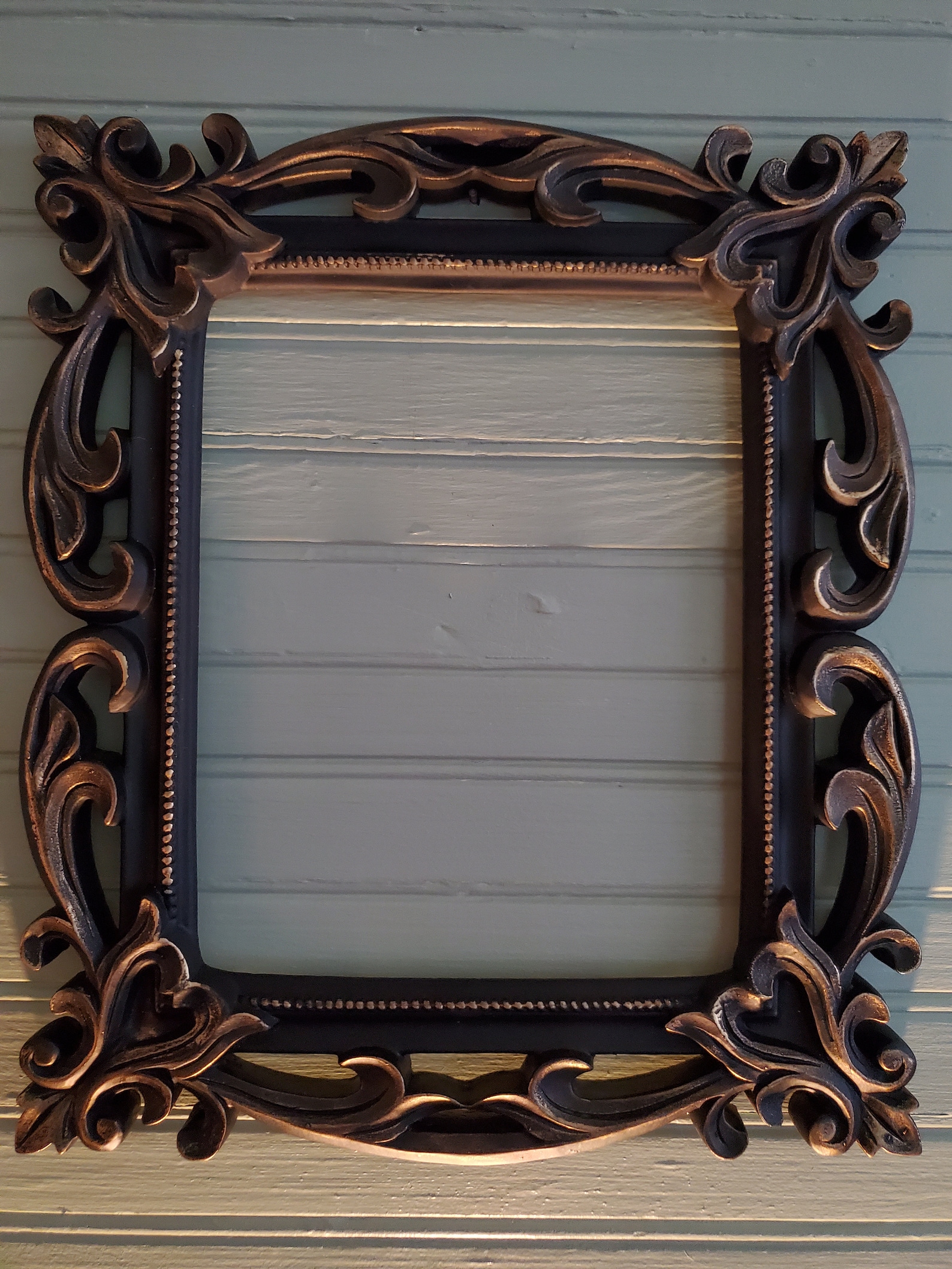 Hand Painted Ornate 8X10 Picture Frame. 12X14 Inches Around Etsy