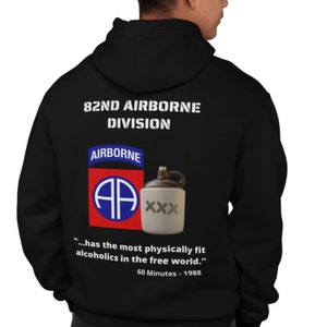 505th PIR, 82nd Airborne Division, The Most Physically Fit Alcoholics, Unisex Hoodie, Veteran, Paratrooper, Military, Army, Airborne