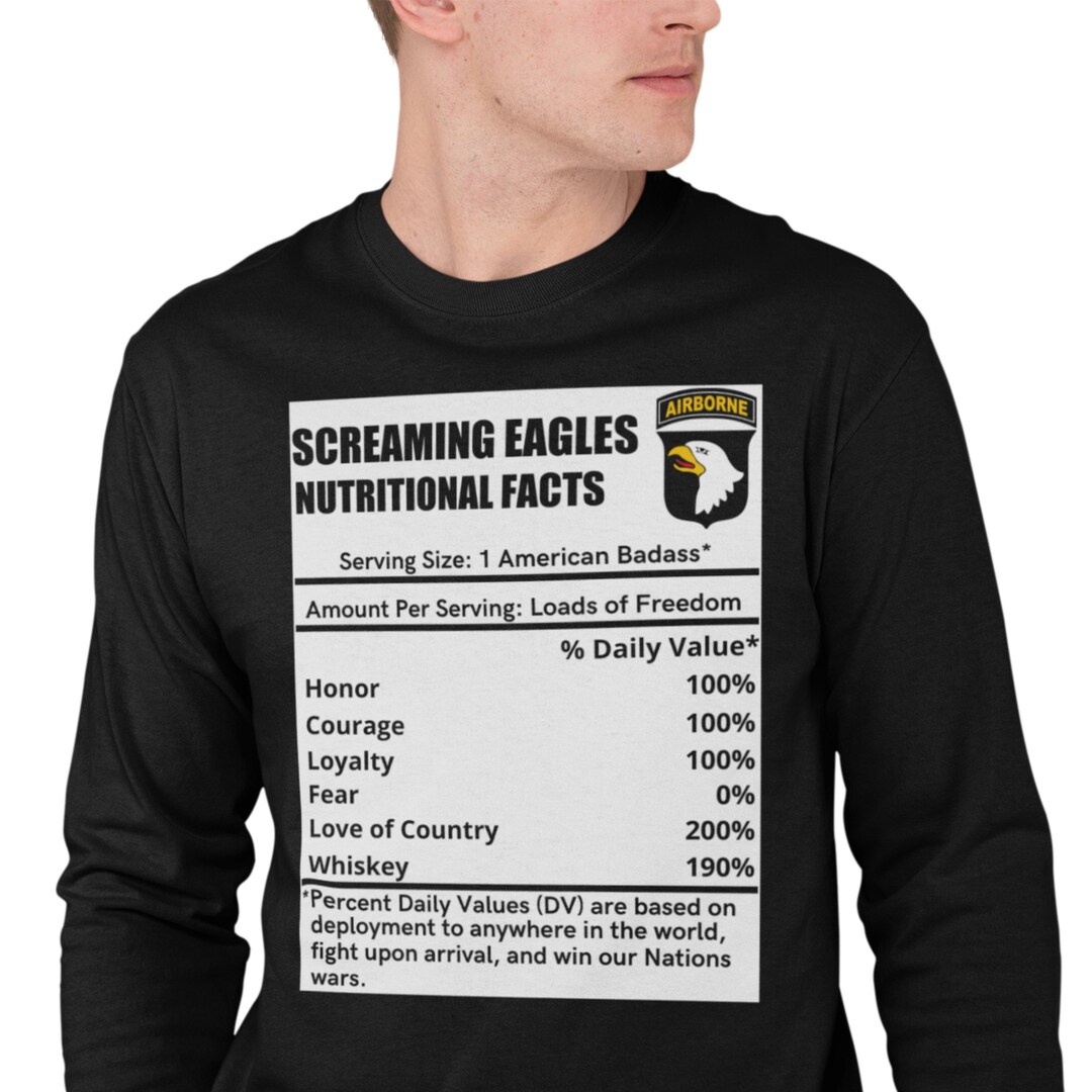 T-shirt 101st Airborne Homme - Manches Courtes Noir - 100% Coton - Neuf Avec étiquettes