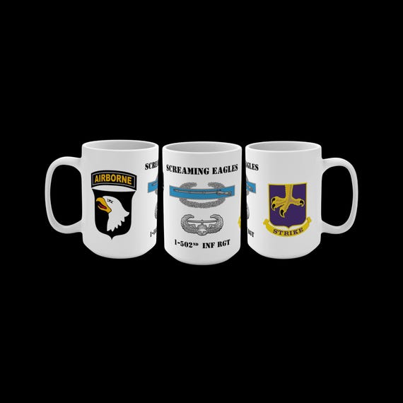 1-502nd INF, 101st Airborne Divis Mug, Gulf War Veteran Mug, Iraq Combat  Veteran Mug, Afghanistan Combat Veteran Mug, Army Air Assault Badge - Etsy