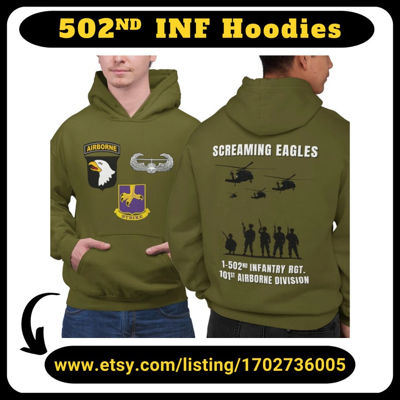 101st Tshirt, 1-502nd INF, 101st Airborne Division Tee, 101 Airborne ...