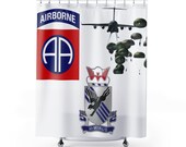 82nd Airborne Division, 505th PIR, Shower Curtain, Military, Veteran, Soldier, Army