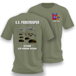 1-504th PIR Shirt, 82nd Airborne Div Tshirt, 82nd Airborne Custom T-shirt, 82nd Airborne Shirt, U.S. Army 82nd Airborne, 82nd Airborne Patch