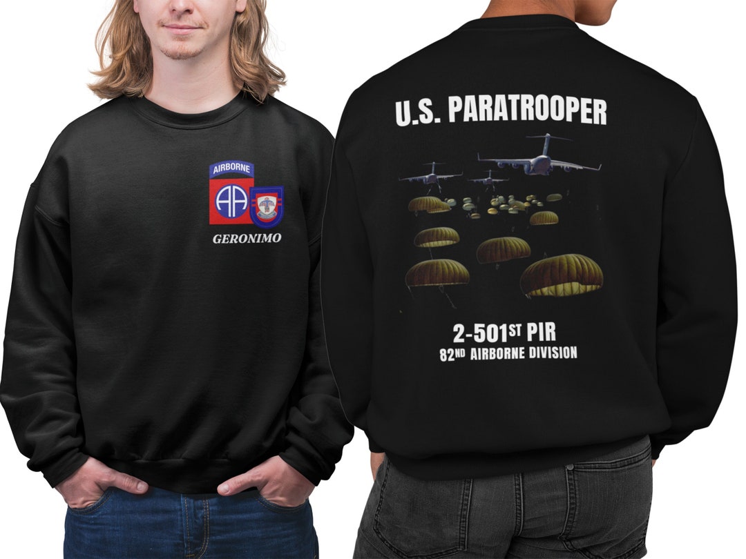 Sweatshirt US Airborne 82e 101e Division - Jour J WWII - Design Vintage - Coupe Classique, 241 G - Cadeau Militaire, Fan D'histoire - 9